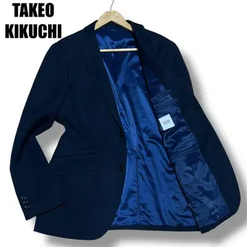 TAKEO KIKUCHI 테일러드 자켓 싱글 앤컨 네이비