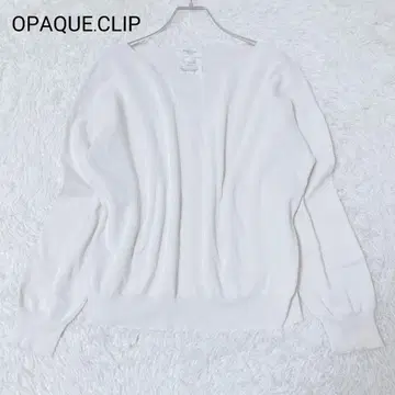 오파크 클립 긴팔 니트 무지 베이지 M 심플