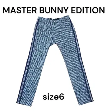 MASTER BUNNY EDITION 롱 팬츠 로고 패턴 사이즈 6 골프