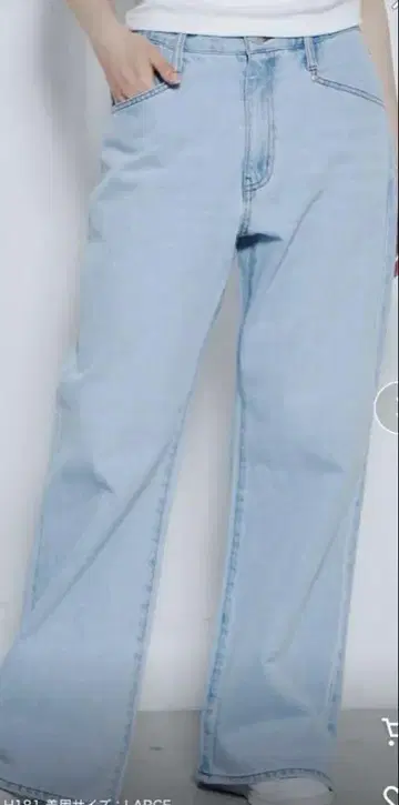(완판) THE STANDARD 루즈핏 플레어 데님 S 사이즈