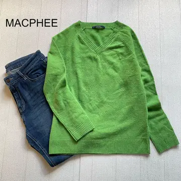 MACPHEE 울 캐시미어 니트 그린 1