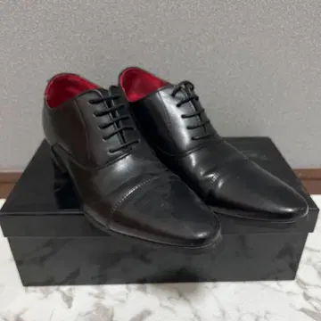 클라우드9 키높이 신발 가죽 신발 7cmUP 블랙 24.5cm