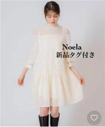 [ 택 포함 새상품 ] Noela*자카드 미디 원피스