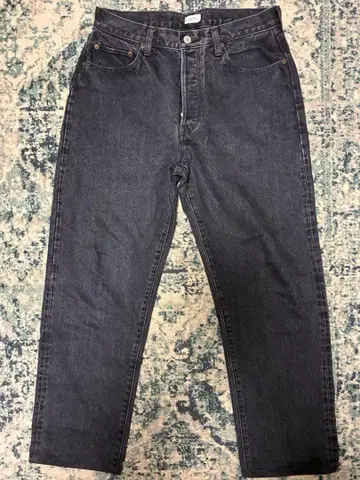CIOTA 블랙 수빈 코튼 13.5oz 스트레이트 데님 32