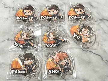 하이큐!! 피타!데포메 아크릴 키링 가챠 카라스노 고교