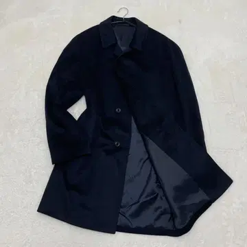 [ 새상품급 ] 캐시미어 100% 스텐카라 코트 발마칸 코트 네이비 L