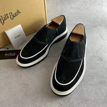 미사용 BiltBuck 빌트벅 LOT.494 블랙 가죽 슬립온