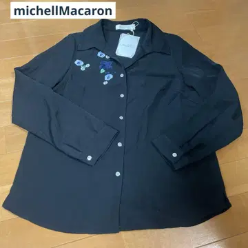 michel Macaron 블랙 긴팔 셔츠 S 사이즈