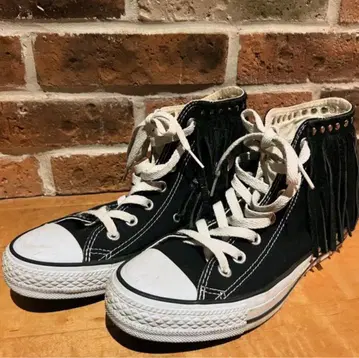 Y2K 펑크 구제 의류 CONVERSE 프린지