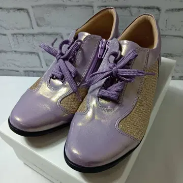 고베 토키미 워킹화 사이드 지퍼 퍼플 계열 24cm 5E