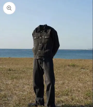 BELVET 워싱 블랙 데님
