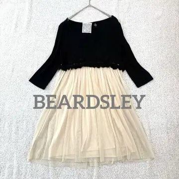 BEARDSLEY 비어즐리 도킹 이소재 튜닉 원피스 블랙