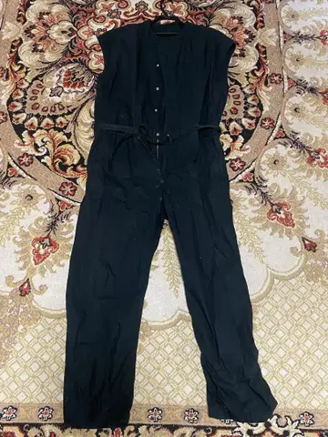 Varde77 블랙 오버롤
