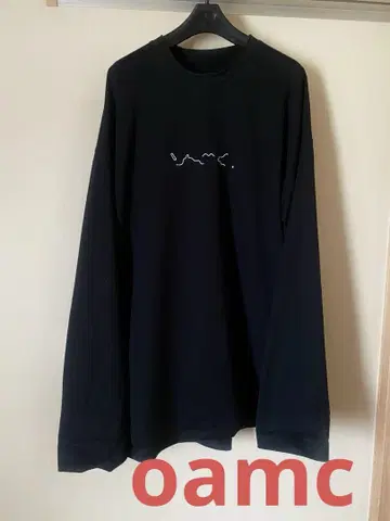 OAMC 스크립트 L/S 오버 실루엣 롱 티셔츠