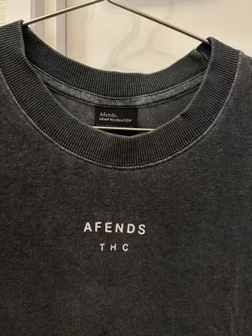 AFENDS THC 다크 그레이 T셔츠 S