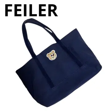 Feiler 파이러 올드 테디 베어 곰 토트백 네이비 네이비 계열