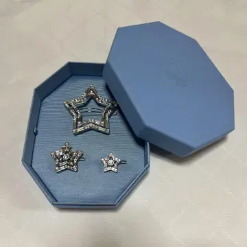 스와로브스키 헤어 별 모양 클립 3세트