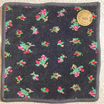 FEILER 페이 타월 손수건 리아로즈 블랙 약 21cm