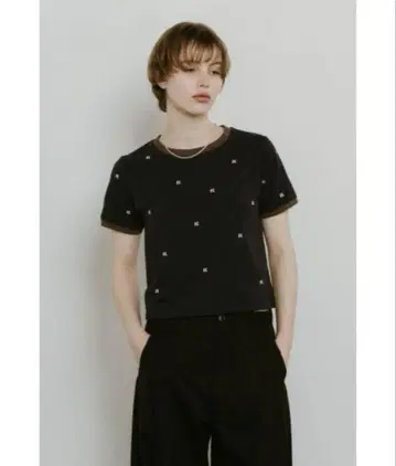 Knuth Marf K motif mini T shirt