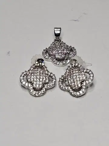 액세서리 세트 귀걸이&펜던트 탑