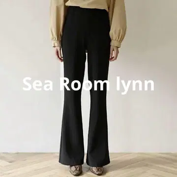 Searoomlynn 베이직 컷 플레어 팬츠 블랙 M 시루무린