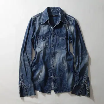 00s CIVARIZE Washed Western Denim Shirt