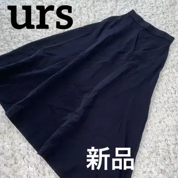 새상품 urs (유어즈) 플레어 스커트 여성용 롱 기장 네이비 M