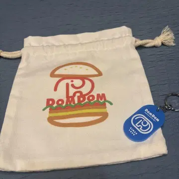 DOMDOM 햄버거 로고 키링 세트