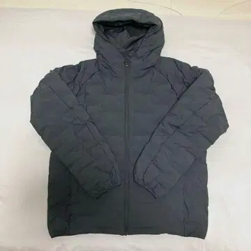 유니클로 퍼프 테크 후드티 XL 블랙