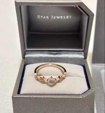 스타 주얼리 K10 ROSE 문스톤&다이아몬드 반지 #08