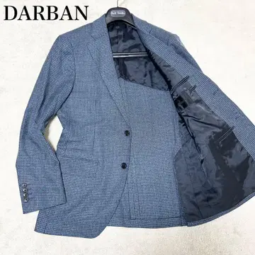 최고급 더반 DARBAN 실크 테일러드 자켓 깅엄 체크
