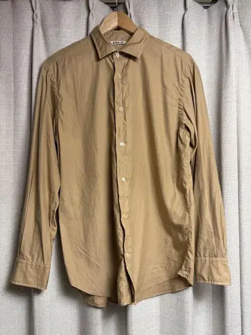AURALEE WASHED FINX TWILL SHIRTS 04