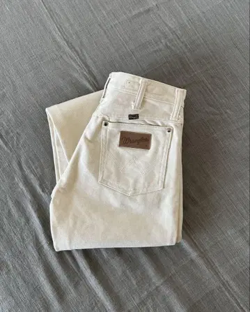 Wrangler 화이트 스트레이트 데님 재팬 70's