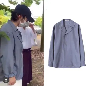 파랑 셔츠 츠네타 다이키 유사