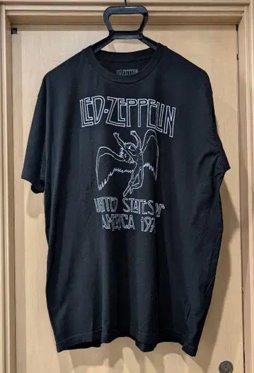 LED ZEPPELIN 블랙 T셔츠 XL