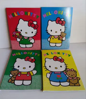 헤이세이 레트로 헬로키티 컬러풀 앨범 4색 박스 세트 레어!