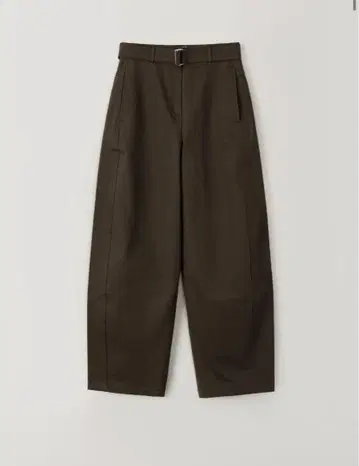 Belted Curved Pants