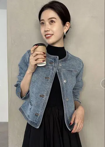노카라 데님 자켓