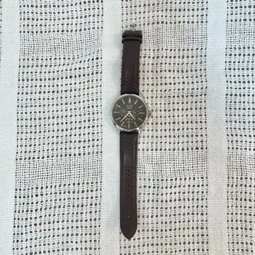 alba water resistant 5ber 다크 브라운 가죽 시계