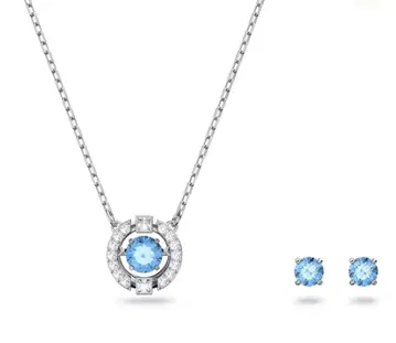 Swarovski 우나 세트 목걸이 귀걸이