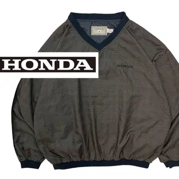 USA 'HONDA' 골프 탑 나일론 자켓 XL 기업 로고