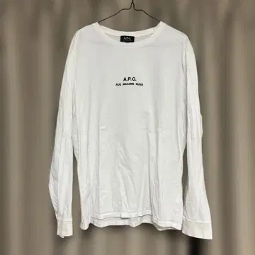 A.P.C. 롱 슬리브 티셔츠 XL 화이트