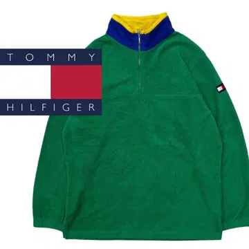 TOMMY HILFIGER 하프 지퍼 플리스 L