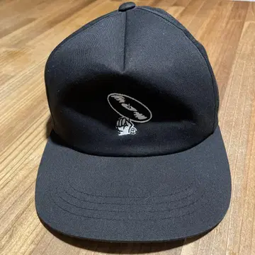 블랙 스냅백 캡 레코드 바이닐