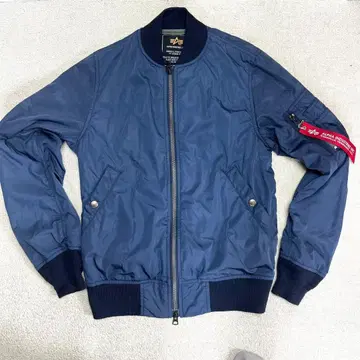 Alpha Industries MA-1 플라이트 자켓 네이비 카모플라쥬