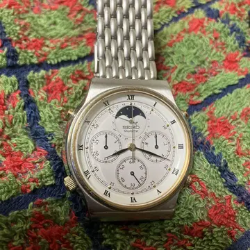 쇼와 레트로 방품 유리 교환 완료 SEIKO 세이코 크루징 문페이즈