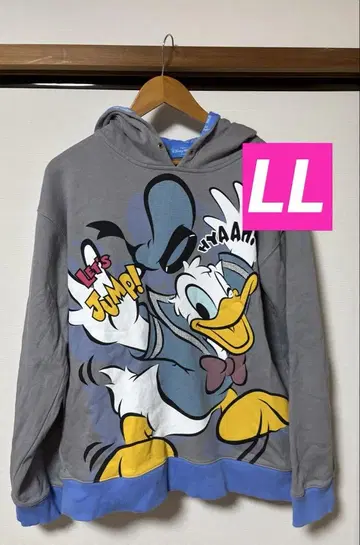 [새상품급] 도쿄 디즈니 리조트 도널드 덕 후드티 LL 사이즈 오버