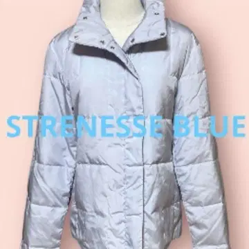 STRENESSE BLUE 퀼팅 자켓 충전솜 스탠드 카라/38
