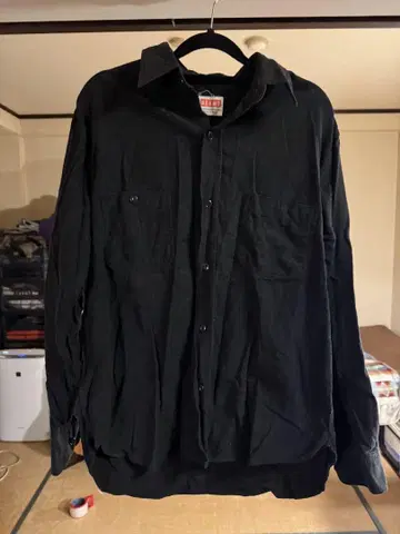 BEAMS 블랙 긴팔 셔츠 M