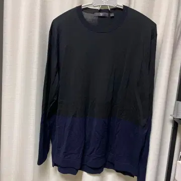 UNIQLO+J 블랙과 네이비 긴팔 니트 L 사이즈